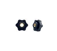 Écrou de serrage manuel, poignée de bouton de serrage au pouce, filetage de prune, écrous mécaniques manuels en étoile M4 M5 M6 M8 M10 M12, écrou de serrage manuel(Through Hole,M10 (Head 38mm 5pcs)