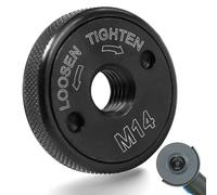 Ecrou de Serrage Rapide M14 Meuleuse Accessoires de Meuleuses Angulaires pour Toutes Les Meuleuses D'angle D'AEG, Black & Decker, Dewalt, Flex, Hitachi, Metabo, Makita, etc (1 écrous de serrage), noir
