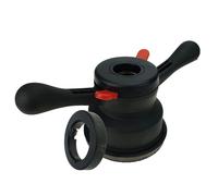 Ecrou de serrage rapide STIX pour équilibreuse (38×3 mm), 2x douilles (81/117 mm), caoutchouc