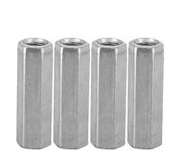 Écrou de tige hexagonale longue, Akozon 10 pièces écrou de tige longue M8 en acier au carbone hexagonal écrou à manchon hexagonal entretoise attaches filetées pièces de réparation(M8*40)