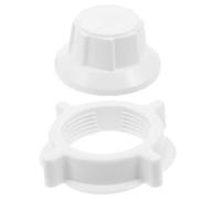 Écrou de Ventilateur de Pied 37mm en Plastique Blanc | Fixation de Grille, Capuchon Fileté Réutilisable, pour Pales et Entretien Domestique, Lot de Remplacement