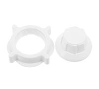 Écrou de Ventilateur Pied 37mm en Plastique Blanc | Lot de Capuchons et Écrous, Fixation pour Grille de Ventilateur Domestique, Remplacement Simple