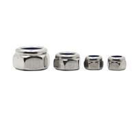 Écrou De Verrouillage Hexagonal En Acier Inoxydable 304, M2 .5 M3 M4 M5 M6 M8 M10 M12 M16, Nylon Coulissant, Nylock Autobloquant, 2 À 20 Pièces(M3 20pcs)