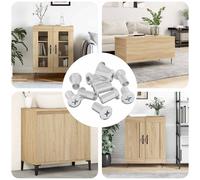 Ecrou de verrouillage Nickel Acier Accessoire fixation Écrou Fixateur vidaXL vid