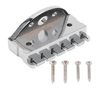 Écrou de verrouillage pour cordes de guitare, écrou de verrouillage en métal de remplacement pour guitare, écrou de verrouillage résistant à la corrosion avec vis de montage pour g (Argent)