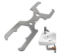 Écrou de vidange d'évier, clé à molette, plombier à 3 voies, plombier en alliage d'acier pour écrous à glissement métallique, écrous de verrouillage, écrous à rotule, convient pour 1-3/4-Zo