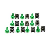Écrou de vis de Moto Kit De 10 Boulons Et Écrous De Carénage pour Moto pour B&MW S1000RR, S1000R, HP4, R1200GS, F650GS, F800GS, F800R, F700GS, 6 Mm Vis de Boulon de Moto(Vert)