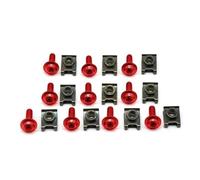 Écrou de vis de Moto Kit De 10 Boulons Et Écrous De Carénage pour Moto pour B&MW S1000RR, S1000R, HP4, R1200GS, F650GS, F800GS, F800R, F700GS, 6 Mm Vis de Boulon de Moto(Rouge)