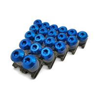 Écrou de vis de Moto Kit De Boulons Et Vis De Carénage pour Moto pour K&awasaki GTR1400, ZX14R, Z1000SX, H2R, KLZ1000, Écrous De Fixation De Pare-Brise Vis de Boulon de Moto(Bleu)