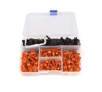 Écrou de vis de Moto Kit De Vis De Carénage pour Suzuki GSXR 600 750 1000 600 750 1000 K1 K2 K3 K4 K5 K6 K7 K8 K9, 195 Pièces Vis de Boulon de Moto(Orange)