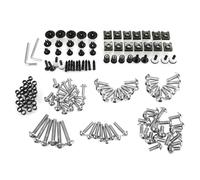 Écrou de vis de Moto Kit De Vis De Carénage pour Suzuki GSXR GSX-R 600 750 1000 K1 K2 K3 K4 K5 K6, Boulons De Carrosserie, Écrous De Pare-Brise Vis de Boulon de Moto(Argent)
