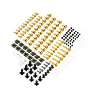 Écrou de vis de Moto Kit De Vis De Fixation De Pare-Brise pour Moto pour Suzuki GSXR 600 750 1000 K1 K2 K3 K4 K5 K6 K7 K8 K9 K10 Vis de Boulon de Moto(Or)