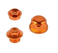 Écrou D'essieu De Verrouillage De Roue Avant Et Arrière en Aluminium, for Husqvarna for KTM 125 200 250 300 350 400 450 500 XCW EXC EXCF 2016 - 2021(Orange)