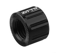 Écrou d'essieu traversant en alliage d'aluminium M15 avec pas de filetage P1.0 P1.5 P1.75, capuchon d'arbre de moyeu noir pour essieux traversants de 12 mm et 15 mm, 19 x 14 mm (M12 x 1,5 mm)