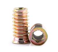 Écrou d'insertion, écrou à tête hexagonale de protection contre la rouille 20 pièces avec trou pré-percé pour meubles en bois pour le travail du bois(M8*25mm)
