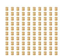 Écrou d'insertion en cuivre M2 M2.5 M3 M4 M5 M6 Écrous moletés à filetage thermofusible intégrés Kit d'écrou d'impression 3D for ordinateur portable en laiton à insertion à chaud pour pièces(Style B(1