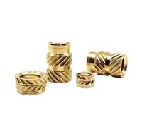 Écrou D'insertion En Laiton Et Cuivre for Impression 3D, Filetage Moleté Double Sergé, 10/25 Pièces(6mm,M5(OD 8mm) 25pcs)