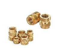 Écrou d'insertion en laiton, filetage moleté thermofusible, 100 pièces | Installation de trous d'intégration en cuivre for pièces d'impression 3D avec guide(M1.0x1.8x2(100pcs))