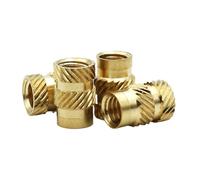 Écrou D'insertion En Laiton M4 M5, Moulage Par Injection De Chaleur Thermofusible, Écrous Cuivre Intégrés, 15/20 Pièces(4mm,M4(od 6mm) x20pcs)