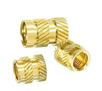 Écrou d'insertion moleté en laiton M3-M8, thermofusible pour impression 3D et automobile, 1,5-15mm(Length 7mm,M4(OD7mm)20pcs)