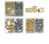 Écrou d'insertion thermique M2 M2.5 M3 M4 M5 M6 for imprimante 3D Kit d'insertion thermique filetée en laiton et cuivre Vis cruciforme en acier inoxydable 304(M3x4x5 160pcs)