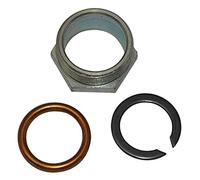 ECROU ECHAPPEMENT-POT CYCLO ADAPTABLE MBK 51 AVEC JOINT-BAGUE + RONDELLE
