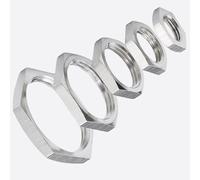 écrou, écrou hexagonal, Écrou de blocage hexagonal à filetage femelle, raccord tuyau en acier inoxydable 304, écrou fin Hexagonal