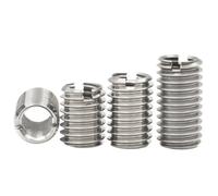 Écrou en acier inoxydable, 10 pièces, à l'intérieur et l'extérieur, adaptateur d'insertion de filetage autotaraudeur M2-M12, écrous vis, écrou convertisseur manchon(20MM*M4XM10)