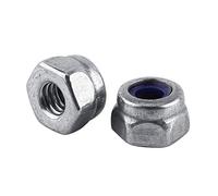 Écrou en acier inoxydable, écrous de blocage en acier inoxydable M2/M3 Écrous de blocage à écrou hexagonal avec insert en nylon pour écrous normaux de quincaillerie, véhicules(M2, 100pcs)