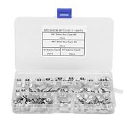 Écrou en T, 80Pcs M4 M5 M6 M8 Écrou de glissière en T Écrous de fixation du matériel Bloc coulissant pour profilés en aluminium 4040 avec boîte en plastique