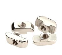 Écrou en T à fente nickelé M3 M4 M5 M6 M8(4040 M6 X 20pcs)