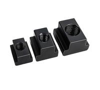 Écrou en T à rainure traversante taraudée, classe 10.9, acier au carbone finition oxyde noir, 1 à 20 pièces, DIN508 M6 M8 M10 M12 M14 M16 M18 M20(M12 plus (5pcs))