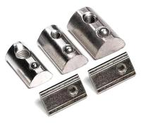 Écrou en T à ressort moleté semi-circulaire acier au carbone | 20, 50, 100 pcs, M3, M4, M5, M6, M8, for profils 2020-4545 : Ateliers, Racks, Barrières(2020-M4-100pcs)