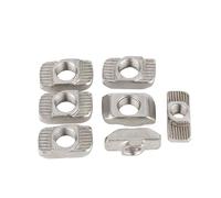 Écrou en T coulissant M3/M4/M5*10 * 6 for série 20, écrou en T coulissant, connecteur de fixation à écrou à enfoncer, extrusion d'aluminium 2020(M4-20pcs)