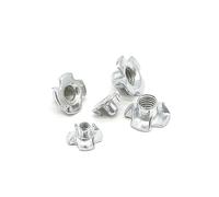 Ecrou en T Ecrou en T à 4 branches, Écrous en T à insertion aveugle, 50 pièces, for quincaillerie de meubles bois M3 M4 M6 M8 M10 M12(M12)