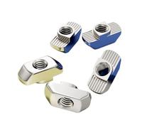 Écrou en T encastré, écrou en T d'extrusion d'aluminium M3 M4 M5 M6 M8, connecteur rapide for fente série 20 30 40, accessoires de matériel de bricolage CNC d'imprimante 3D(EU-30-M6,50Pcs)