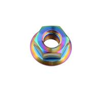 Écrou en titane M5 M6 M8 M10 M12 M14 M16 Accessoires d'écrou de bride de voiture de vélo-M8, arc-en-ciel