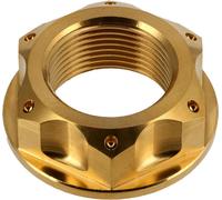 Écrou en Titane pour Tube de Direction / Guidage de Fourche M24x1.5, Or