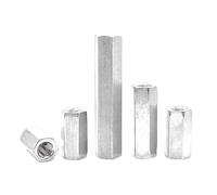 Écrou et boulon Accouplement de tige hexagonale en acier inoxydable 304 M3-M12 for colonne, raccord de connexion for tige longue(M3x6x16mm)