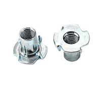Écrou et boulon Écrous en T à 4 griffes en acier inoxydable, 20 pièces, écrous de haut-parleur en acier épais, écrous en T à griffes borgnes, écrous de meubles M4 M5 M6 M8 M10 M28(M8x16mm)