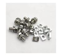 Écrou Et Boulons Universels Pour Moto Scooter ATV Bike Borne Batterie Vis M5x10mm M6x12mm 4ah 5ah 6ah 7ah Pièces Écrous(M6x12mm (20 sets))