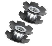 Écrou étoile pour fourche avant de vélo, 2 pièces, 23,6 mm, universel, en alliage d'aluminium, pour tube de direction de vélo de montagne, accessoires