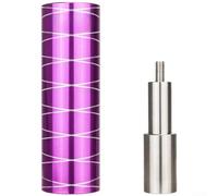 Ecrou étoile pour fourche de vélo - Outil d'installation pour fourche de vélo de 28,6 mm - Acier traité thermiquement avec alliage d'aluminium - Violet - 34 x 100 mm