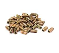 Écrou fileté, clous de 8 mm, vis et fixations, insert meuble en bois 25, écrou E acier au carbone, ensembles d'écrous boulons filetés, 50 pièces