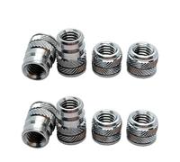 Écrou fileté M2.5 M3 M4 M5 M6 M8, ensemble thermique en acier inoxydable, moulage par Injection thermofusible, métal intégré for imprimante 3d(M4x4.7x0D6.4)