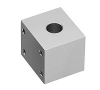 Écrou fileté trapézoïdal Siège de conversion pour T8, bloc en aluminium 40 x 40 x 30 mm, argent, pour stabilisateur pour pièces d'imprimante 3D et machines CNC, installation facile, mouvement précis