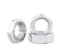 Écrou Fin Hexagonal En Acier Inoxydable 304/316 Plat Dent Fine/Dent Inversée/Écrou De Verrouillage À Inversée Fine M2-M60 Fixation Anti-desserrage Précision(SS304-M16(5pc))