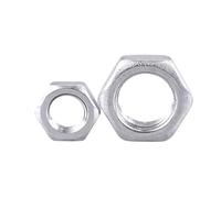 Écrou Fin Hexagonal En Acier Inoxydable 304/316 Plat Dent Fine/Dent Inversée/Écrou De Verrouillage À Inversée Fine M2-M60 Fixation Anti-desserrage Précision(RT-M24(5PC))