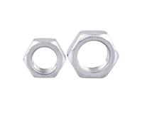 Écrou Fin Hexagonal En Acier Inoxydable 304/316 Plat Dent Fine/Dent Inversée/Écrou De Verrouillage À Inversée Fine M2-M60 Fixation Anti-desserrage Précision(FT-33 * 1.5(5PC))