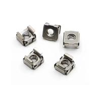 Écrou flottant carré en acier inoxydable 304, carte M4 M5 M6 M8 M10, écrou à cage à coque élastique(M5 5pcs)